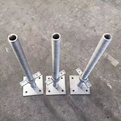 Electro Galvanized Base Jack Scaffolding For Building Construction