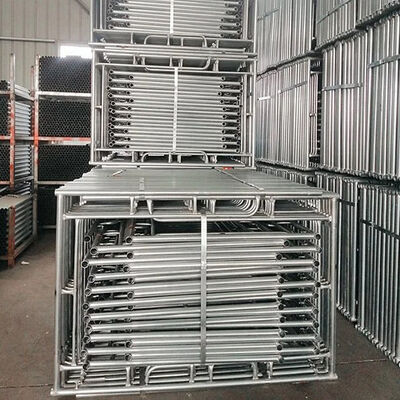 Blue Metal Construction Materials High Flexibility Mason Step Frame Scaffolding Staging for Indoor/Outdoor Construction