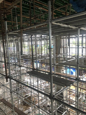 Easy Setup HDG Q355/Q235 Ringlock Scaffoldings System for Building