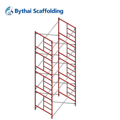 Safety Pre-Galvanized Ladder Frame Scaffolding From Meets Certification Standards