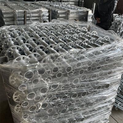 HDG Q355 48.3mm 3m EN12811 Certified Wedge Tubular Ringlock Scaffolding 8mm Ring Thickness