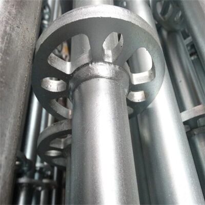 HDG Q355 2m EN12811 Certified 2.5M Ring Lock Standard Vertical Rosette With Spigot
