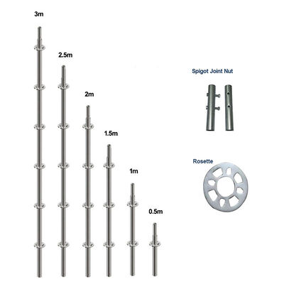 Scaffolding Company Painted 48.3mm 2m Ringlock System Scaffolding For Contractors