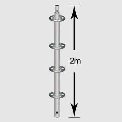 Galvanized Q355 1.5m EN12811 Scaffolding Ringlock Standard Rosette System