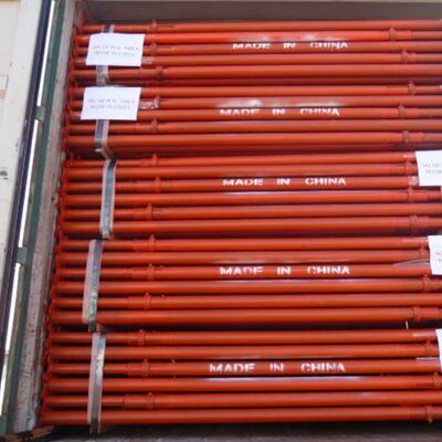 Red Powder Coated Q355 Steel Ladder Frame Scaffolding Easy Installation and Dismantling for Heavy-Duty Construction