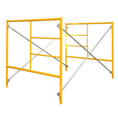 Versatile Blue Q235 Steel Mason Frame Scaffolding with Pre-Galvanized Coating Lightweight Design