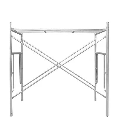 Hot‑Dip Galvanized Frame System Scaffolding, Heavy‑Duty Carbon Steel H‑Frame Scaffold, Anti‑Corrosion Welded Door‑Type Scaffolding Frame For Building Construction And Civil Engineering Projects