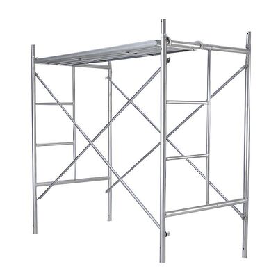 Hot‑Dip Galvanized Frame System Scaffolding, Heavy‑Duty Carbon Steel H‑Frame Scaffold, Anti‑Corrosion Welded Door‑Type Scaffolding Frame For Building Construction And Civil Engineering Projects