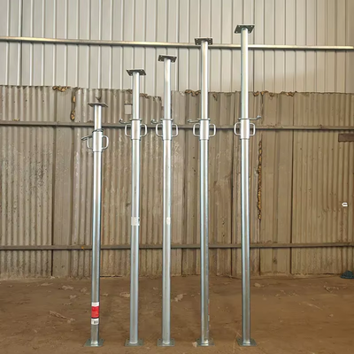 Galvanized Adjustable Steel Shore Prop, Telescopic Scaffolding Steel Prop Jack For Building Formwork Support System