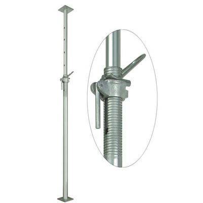 Adjustable Steel Shoring Props, Galvanized Heavy‑Duty Telescopic Steel Props, Bulk Stock Available, for Concrete Formwork & Building Slab Shoring Construction