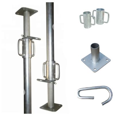 Steel Props, Galvanized Heavy‑Duty Adjustable Telescopic Shoring Props, Multiple Sizes for Concrete Formwork Building Slab Construction Support