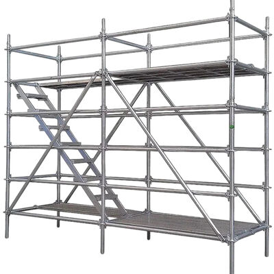 5 foot scaffold hot dip galvanized steel frame type 1.52m height heavy duty scaffold for building renovation BYTHAI