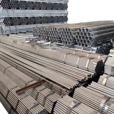 tube scaffolding Q235 hot dip galvanized 48.3mm outer diameter 3.2mm wall thickness 1‑6m custom cut length for high‑rise building exterior maintenance work BYTHAI