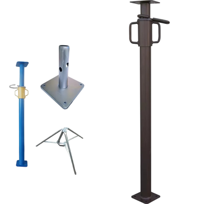 telescopic prop Q235 hot dip galvanized thick wall adjustable steel structure for concrete formwork support and building construction shoring projects BYTHAI