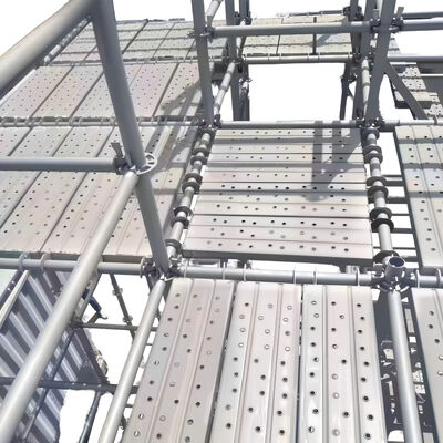 aluminum scaffold boards high grade aluminum alloy anti-slip surface reinforced rib structure for construction site platforms and scaffolding access walkways BYTHAI