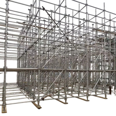galvanized ringlock standard Q235 hot dip galvanized steel heavy duty vertical pole for ringlock scaffolding and construction site support BYTHAI