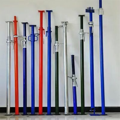 Reliable Steel Proptelescopic scaffolding props Silver Finish Extended Lifespan