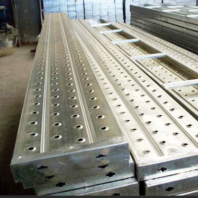 Heavy-Duty Steel Staging Plank for Customized Length in Construction