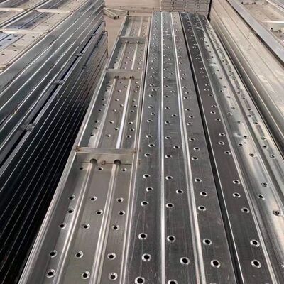 Customized Silver Galvanized Strong Scaffolding Frame Steel Planks for Construction Industry