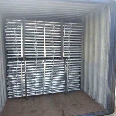 Q355 Multi-Pole Pin Lock Modular Scaffolding System Ringlock Bracing Industrial Design Style