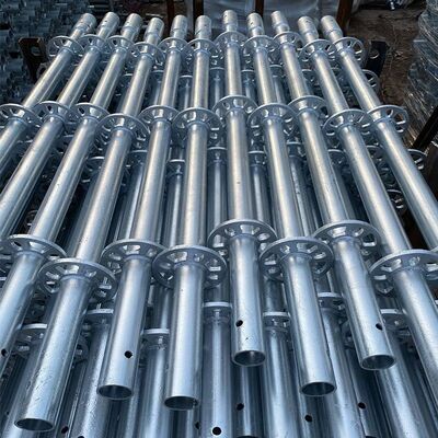 HDG Q355 48.3mm 3m EN12811 Certified Wedge Tubular Ringlock Scaffolding 8mm Ring Thickness