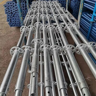 Fabricated Galvanized Q355 0.5-3m Scaffolding Vertical Pole Ringlock Standard