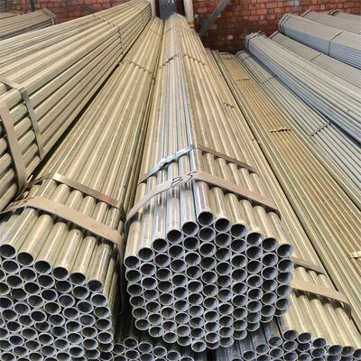 Galvanized Scaffolding Tube, Carbon Steel Round Scaffold Pipe, Hot‑Dip Galvanized Anti‑Corrosion Steel Tube For Construction Scaffold System