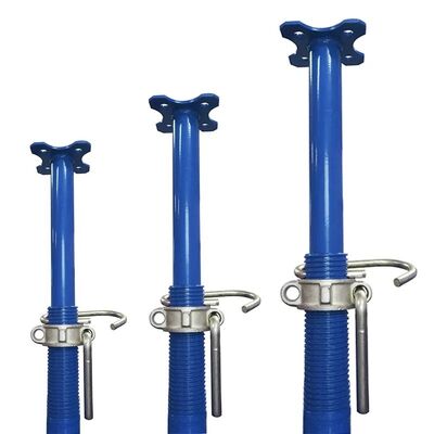 Adjustable Acrow Prop, Blue Painted Heavy‑Duty Telescopic Steel Shoring Prop, Various Sizes for Concrete Formwork Building Construction Support