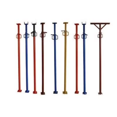 Adjustable Construction Props, Multi‑Color Painted Heavy‑Duty Telescopic Steel Shoring Props, Bulk Supply & Short Lead Time for Concrete Formwork Construction Works