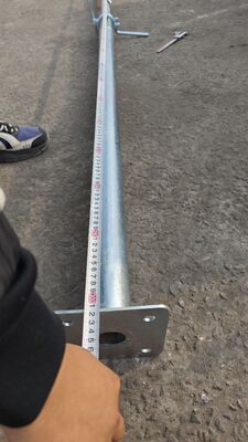 Adjustable Steel Shoring Props, Galvanized Heavy‑Duty Telescopic Steel Props, Bulk Stock Available, for Concrete Formwork & Building Slab Shoring Construction