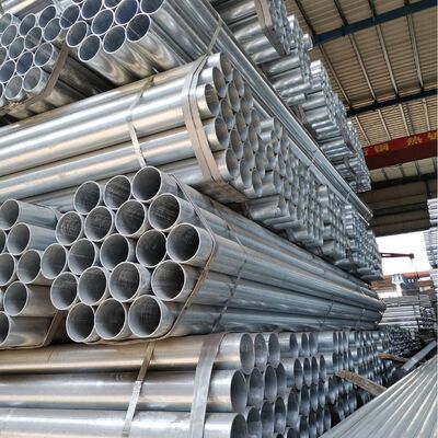 Scaffolding Pipe Hot Dip Galvanized Welded Steel Tube For Building Construction Scaffold Frame Assembly
