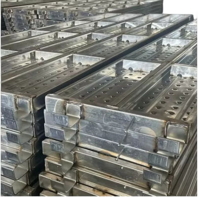 Scaffold Boards, Hot Dipped Galvanized Q235 Steel 250x50mm Anti‑slip Walk Decks for Construction Scaffold Working Platform BYTHAI
