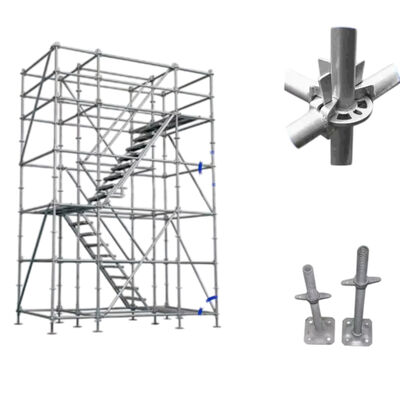 Scaffold System Hot Dip Galvanized Q355 Steel Ringlock Modular Scaffolding 48.3mm Tube for Building Construction Facade Access BYTHAI