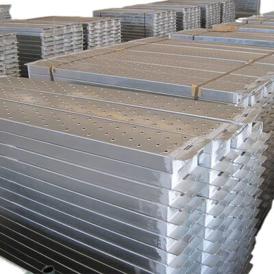 Aluminum Extension Plank, 20 Inch Width, Adjustable Length, Anti-slip Punch Surface, Lightweight Aluminum Extension Plank for Scaffold Working Platform BYTHAI