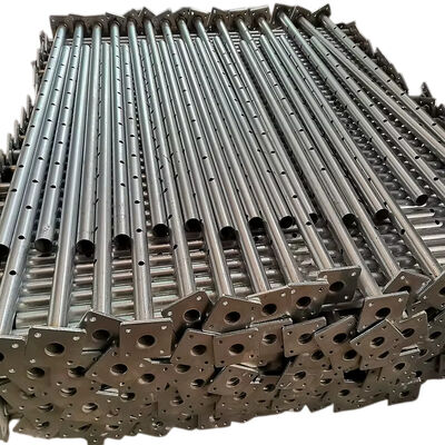 heavy duty adjustable steel props Q235 hot dip galvanized thick wall steel structure for concrete formwork support and building construction shoring engineering projects BYTHAI