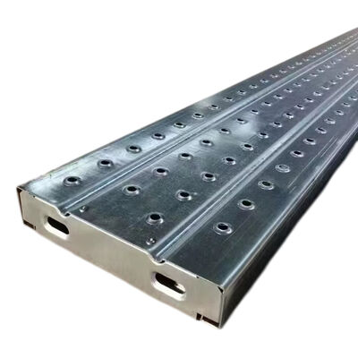 scaffold walk planks Q235 hot dip galvanized steel anti-slip walking surface reinforced frame for construction site access and scaffolding pedestrian paths BYTHAI