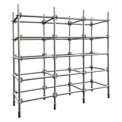 ringlock base jack Q235 hot dip galvanized steel adjustable heavy duty for ringlock scaffolding leveling and support foundation BYTHAI